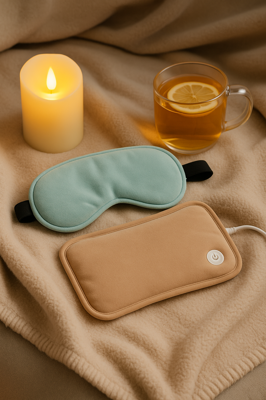 Комплект за домашен SPA релакс – Маска за очи + Heating Pad