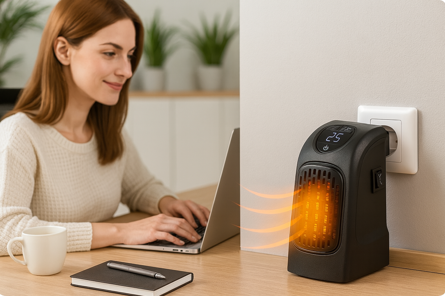 Мини отоплител - Идеален за офиса или дома – топлина за секунди, навсякъде!