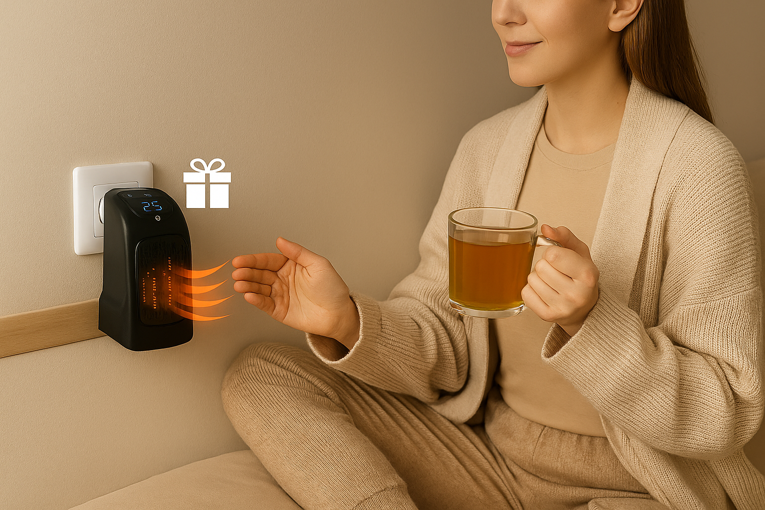 Мини отоплител за контактен монтаж – Plug-in Heater